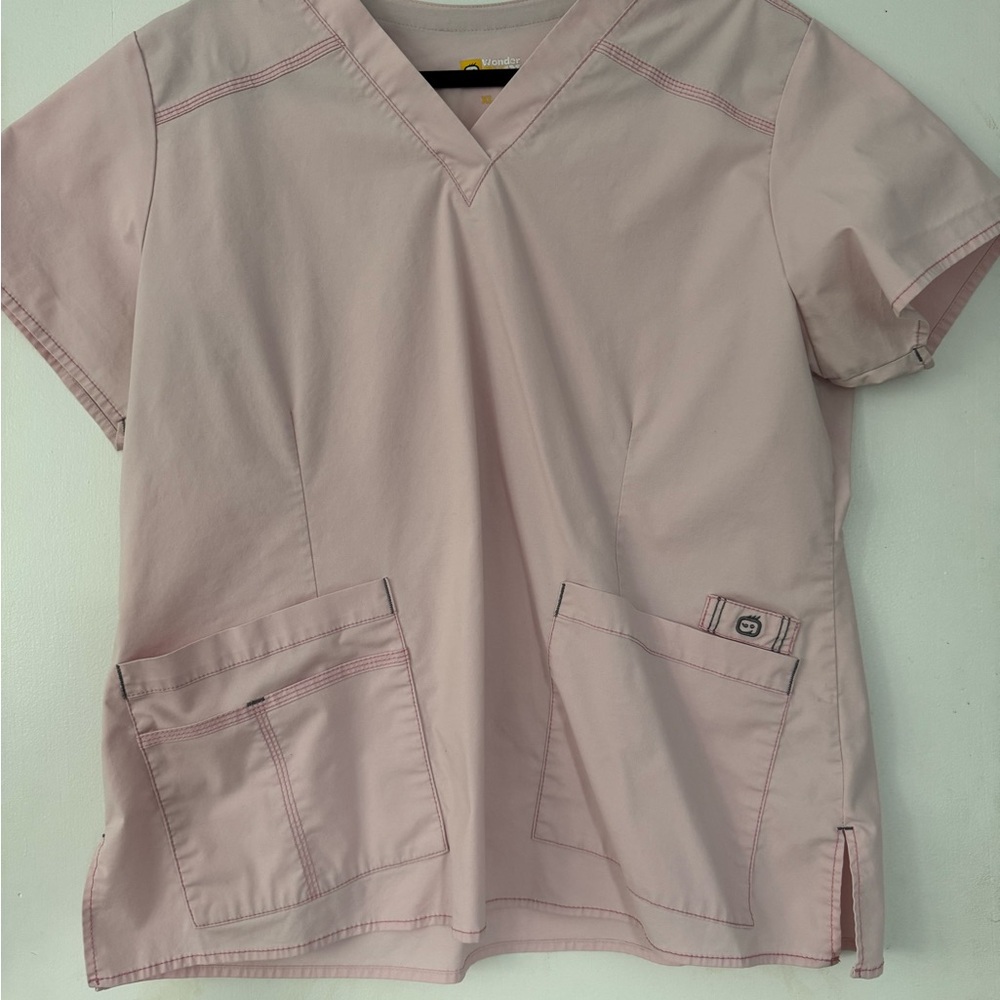 WonderWink XL/XLP scrub set, light pink